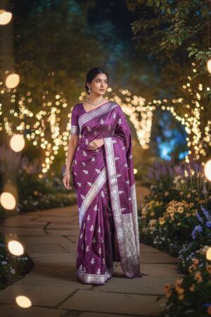 Emerald Green Designer Saree