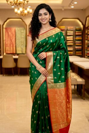 Royal Wine Banarasi Silk Saree