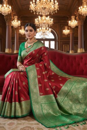 Regal Blue Wedding Saree