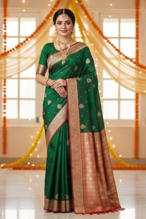 Red Heritage Festive Saree